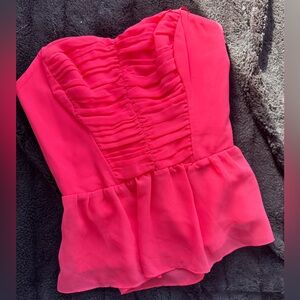 Guess Strapless pink Top